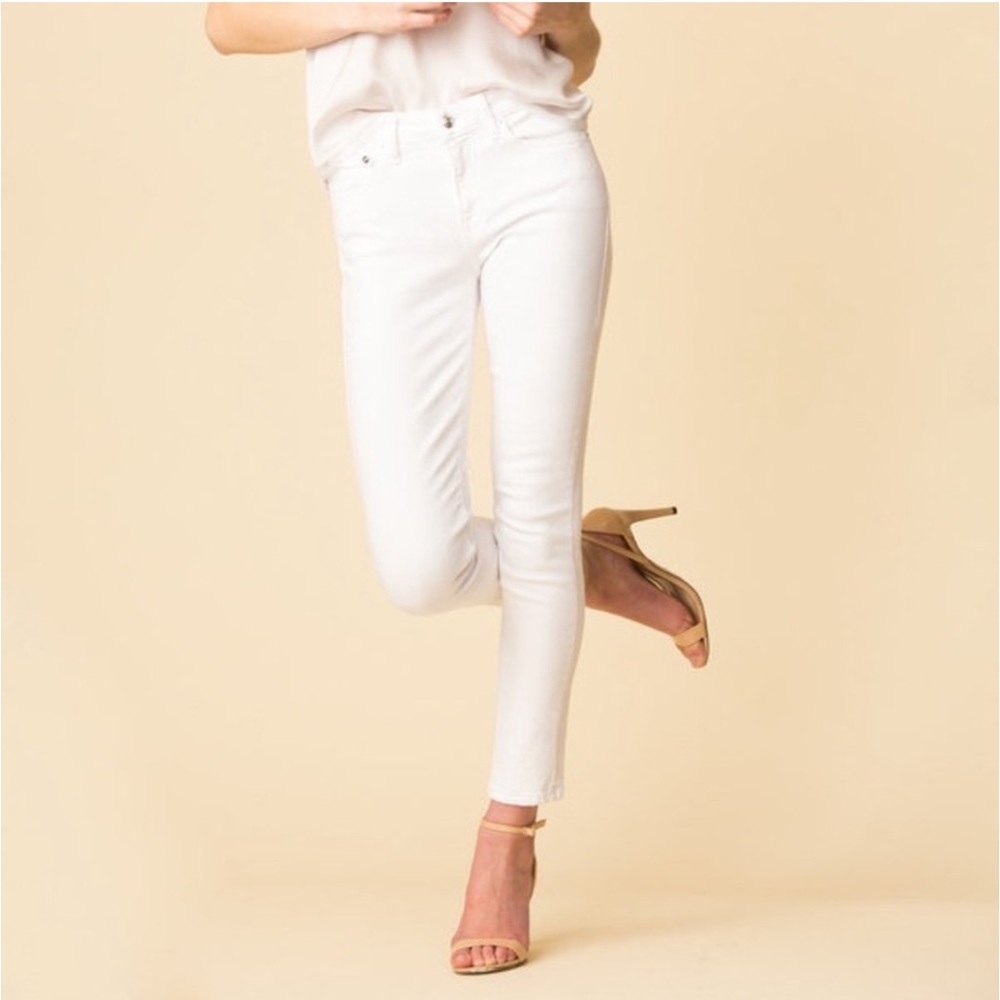 NWT 10 CROSBY DEREK LAM DEVI WHITE JEANS.